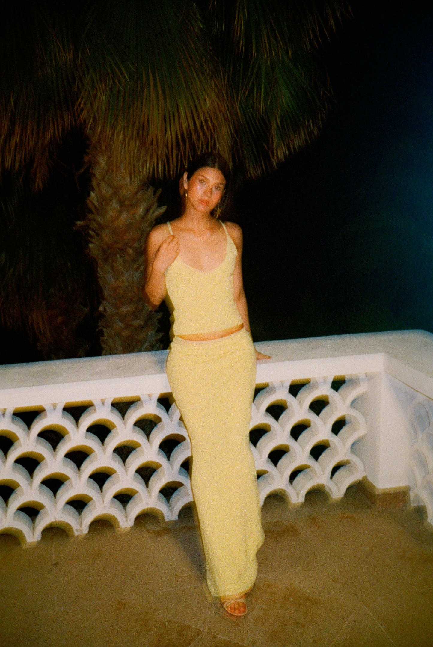 Pointelle Carolina Camisole - Lemon