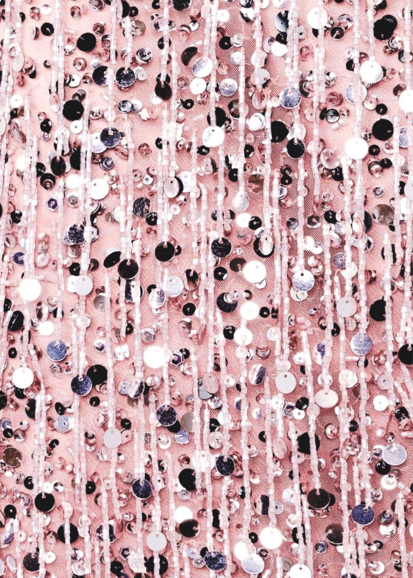 Yasmin Hand Beaded Bralette - Blush Pink