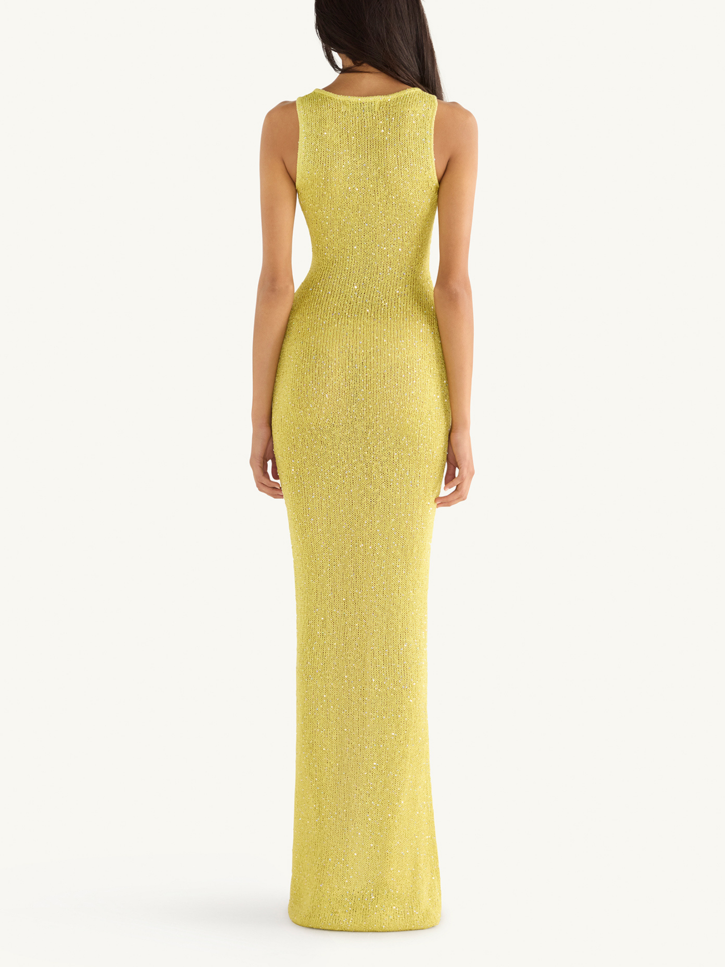 Natalia Dress - Chartreuse Sequin