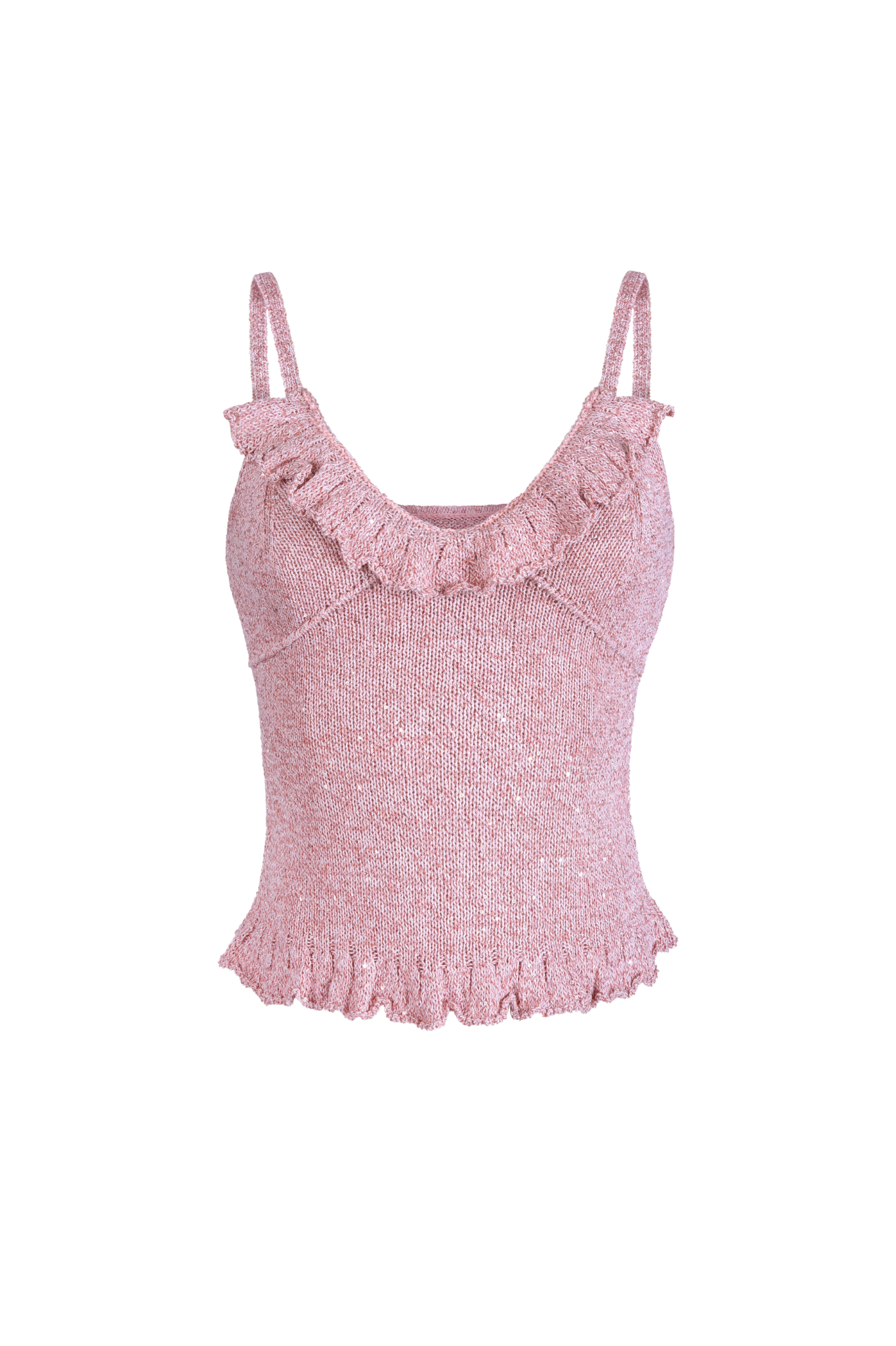 THEREDTHREAD/ザレッドスレッド】S fur sequins camisole THEREDTHREAD