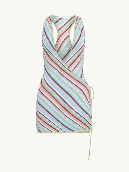 Lila Wrap Mini Dress