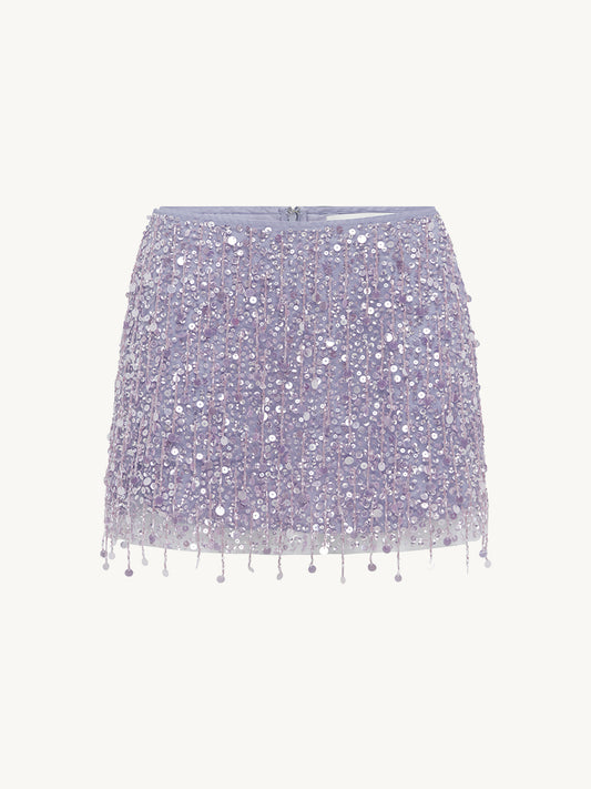 Yasmin Hand Beaded Mini Skirt