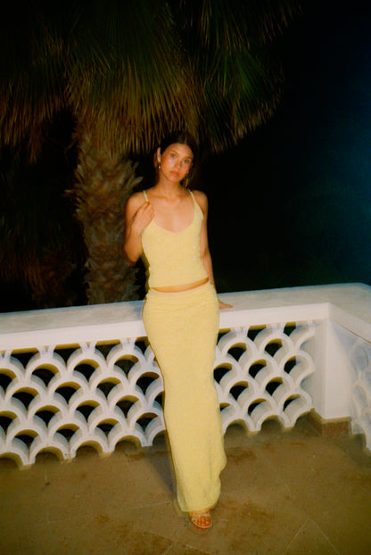 Pointelle Carolina Camisole - Lemon