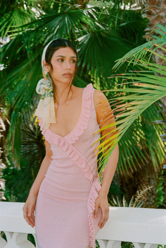 Antonella Maxi Dress - Pink Salt