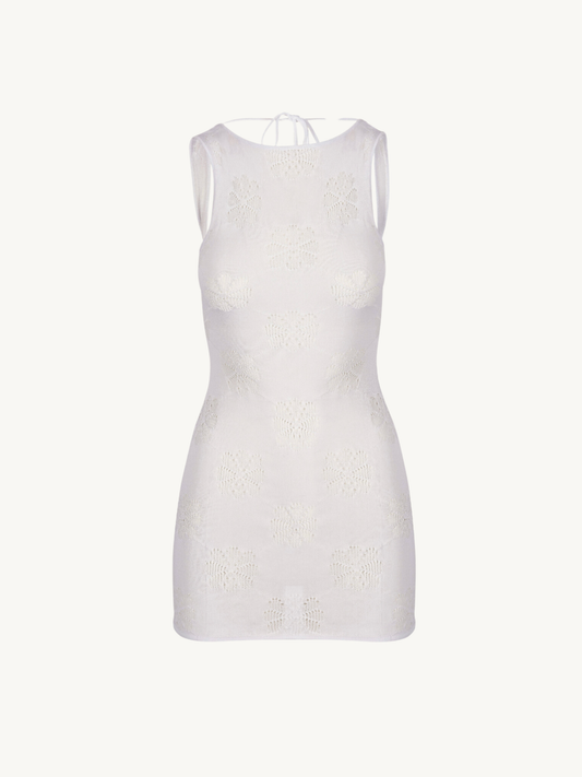 Florence Mini Dress - Venetian White