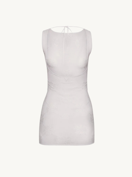 Florence Mini Dress - Venetian White