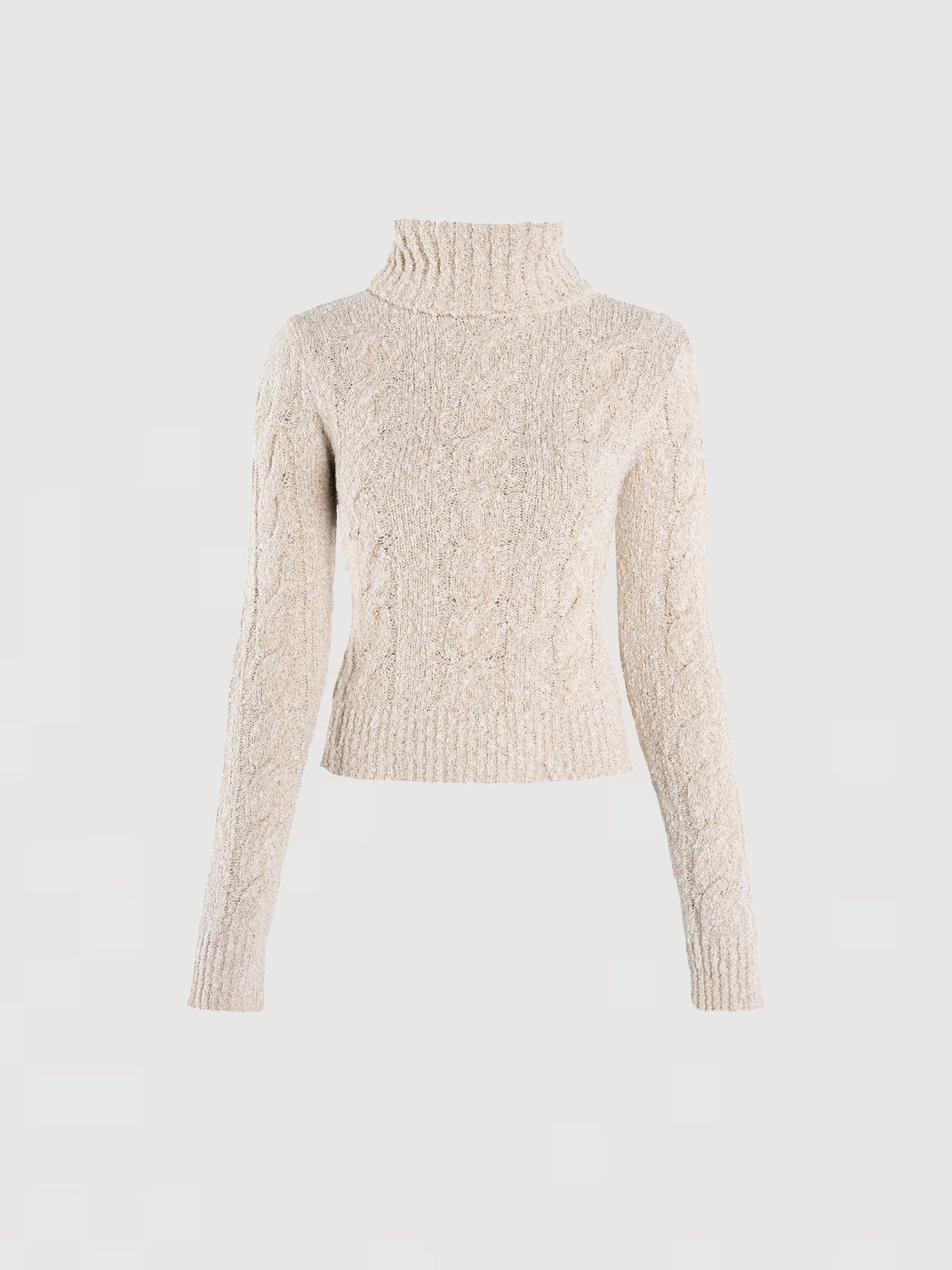 Angelina Cable Knit Sweater - Snow