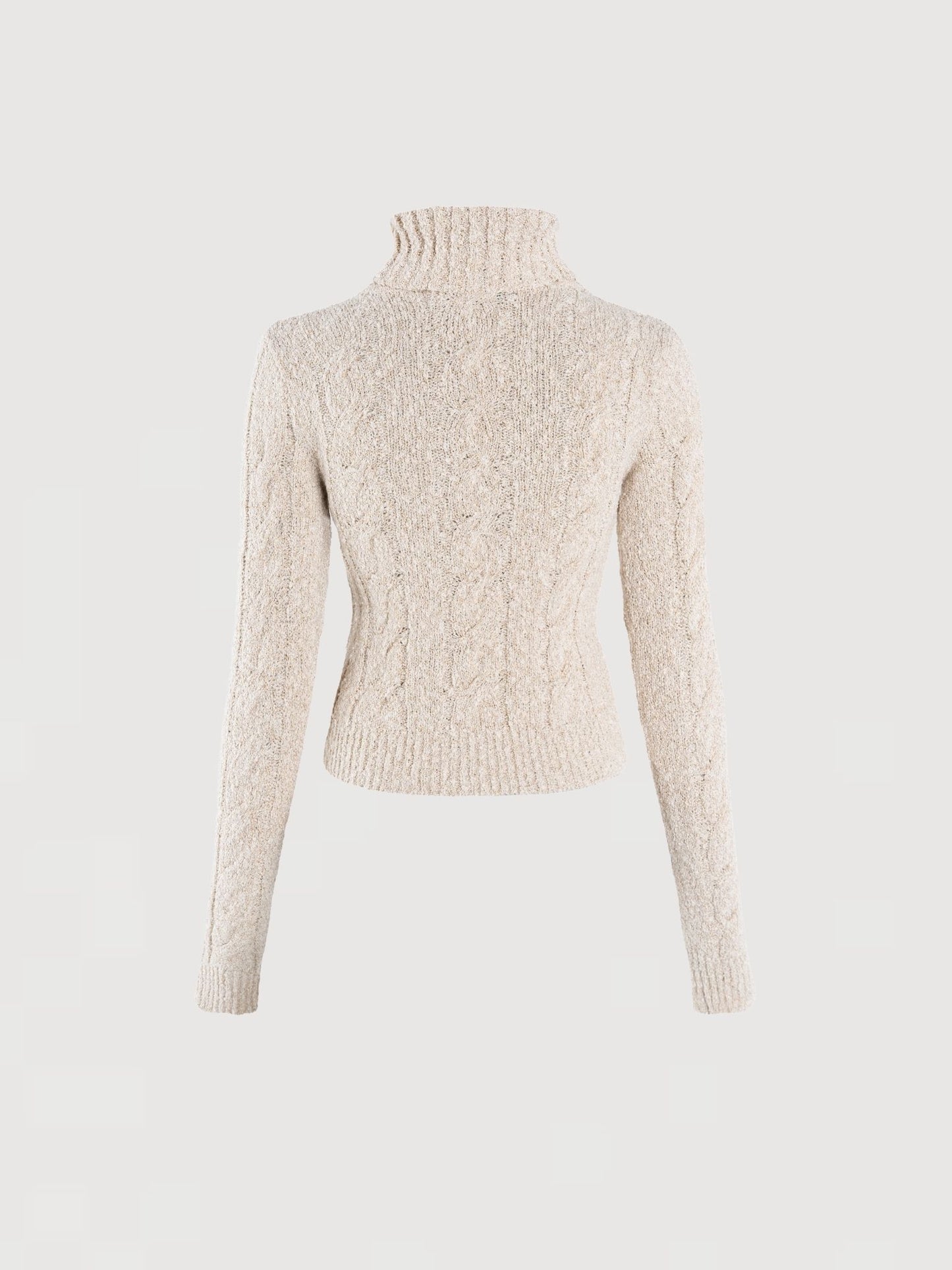 Angelina Cable Knit Sweater - Snow