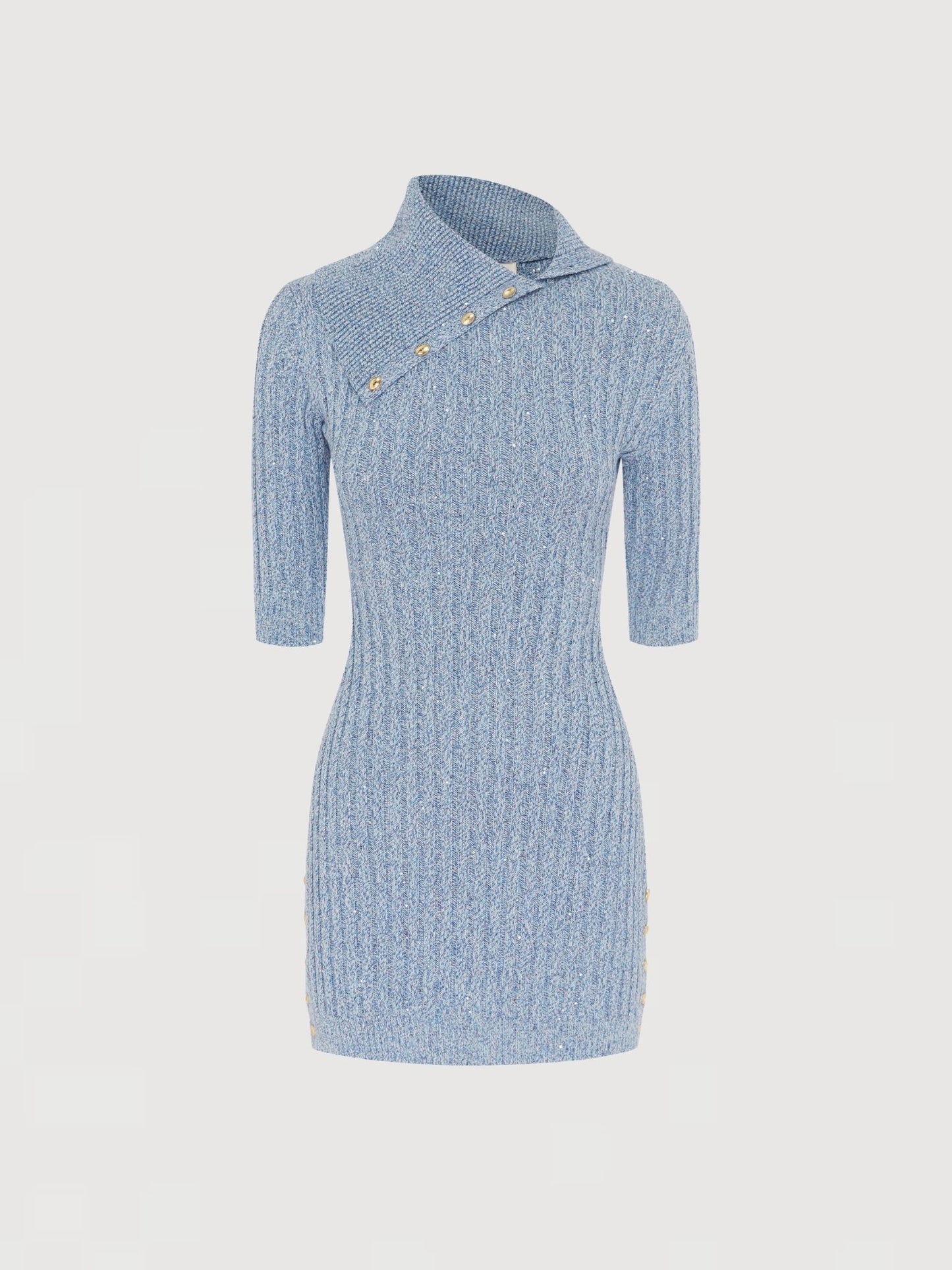 Ashley Mini Dress - Blue Marl Sequin