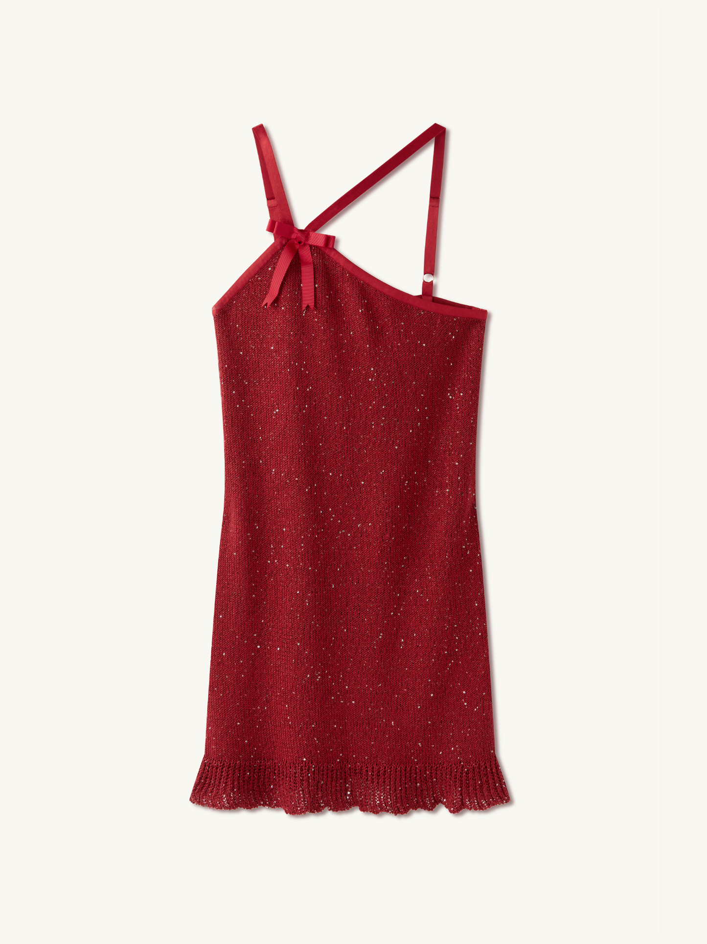 Aimee Mini Dress - Wine Sequin