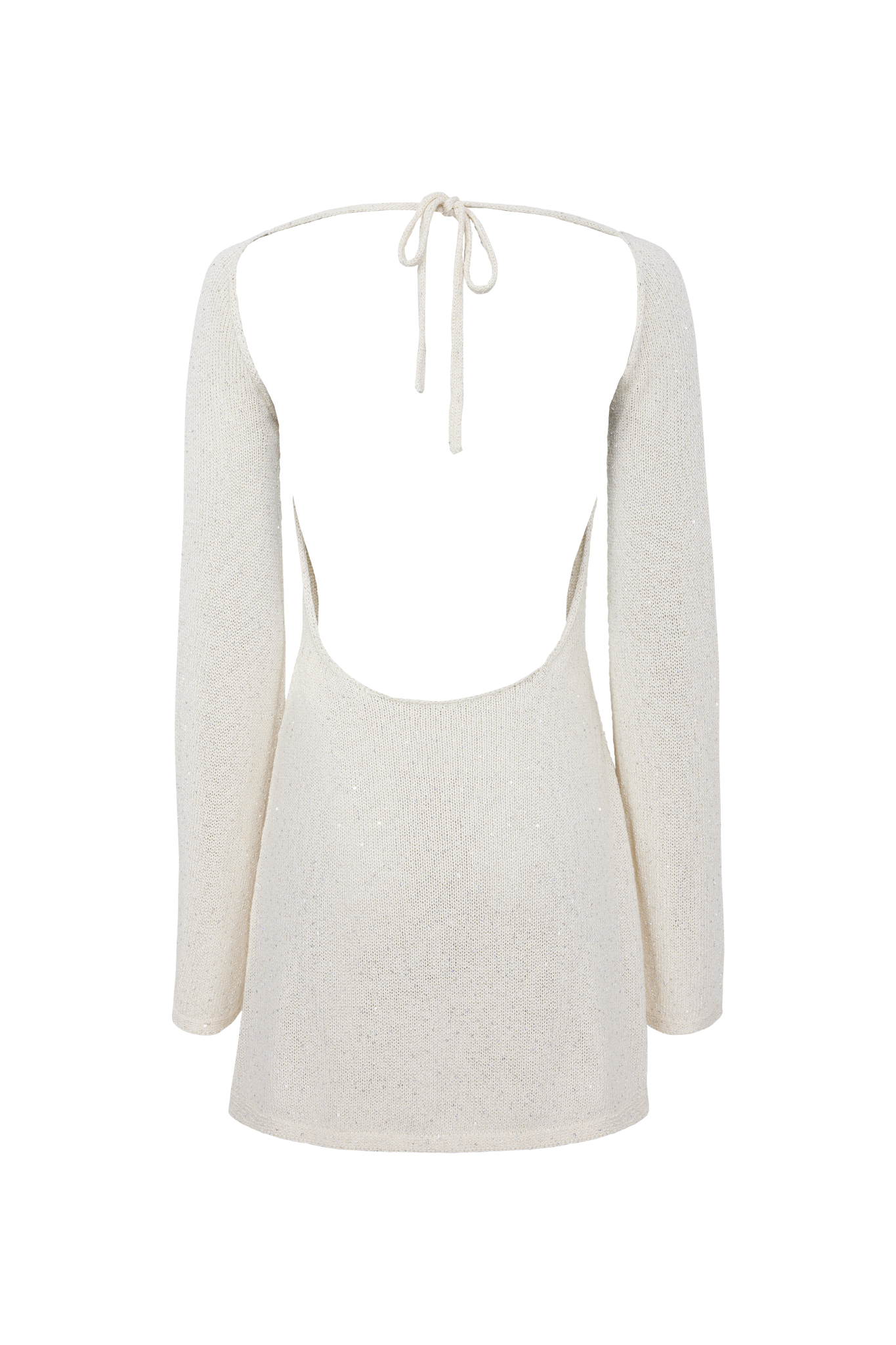 Audette Mini Dress - Ivory Sequin