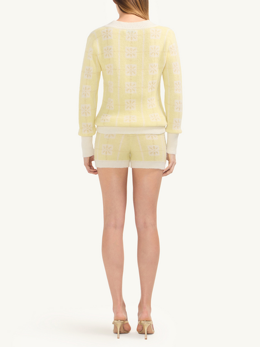 Gigi Jacquard Sweater - Butter