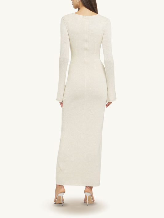 Ella Long Sleeve Dress - Snow Sequin