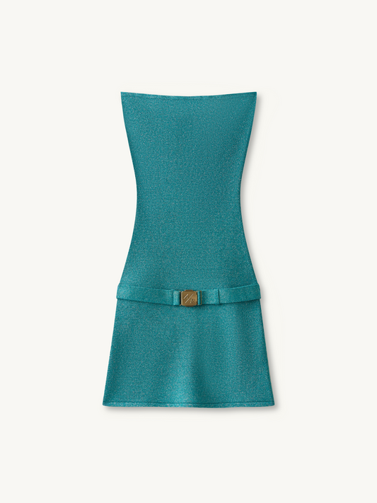 Gisele Mini Dress - Swimming Pool Blue