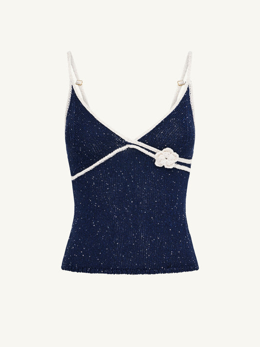 Delilah Camisole - Navy Sequin