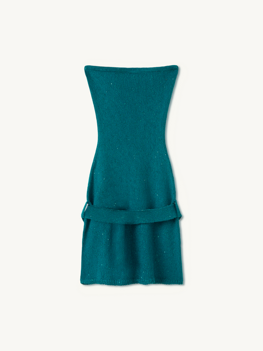 Gisele Mini Dress - Swimming Pool Blue