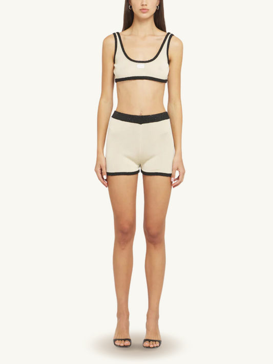 Naomi Contrast Bralette - Champagne