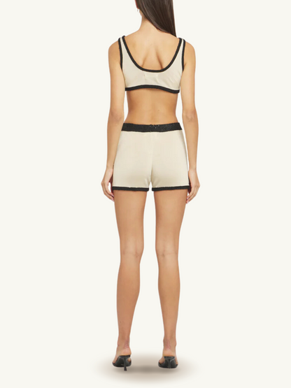 Naomi Contrast Bralette - Champagne