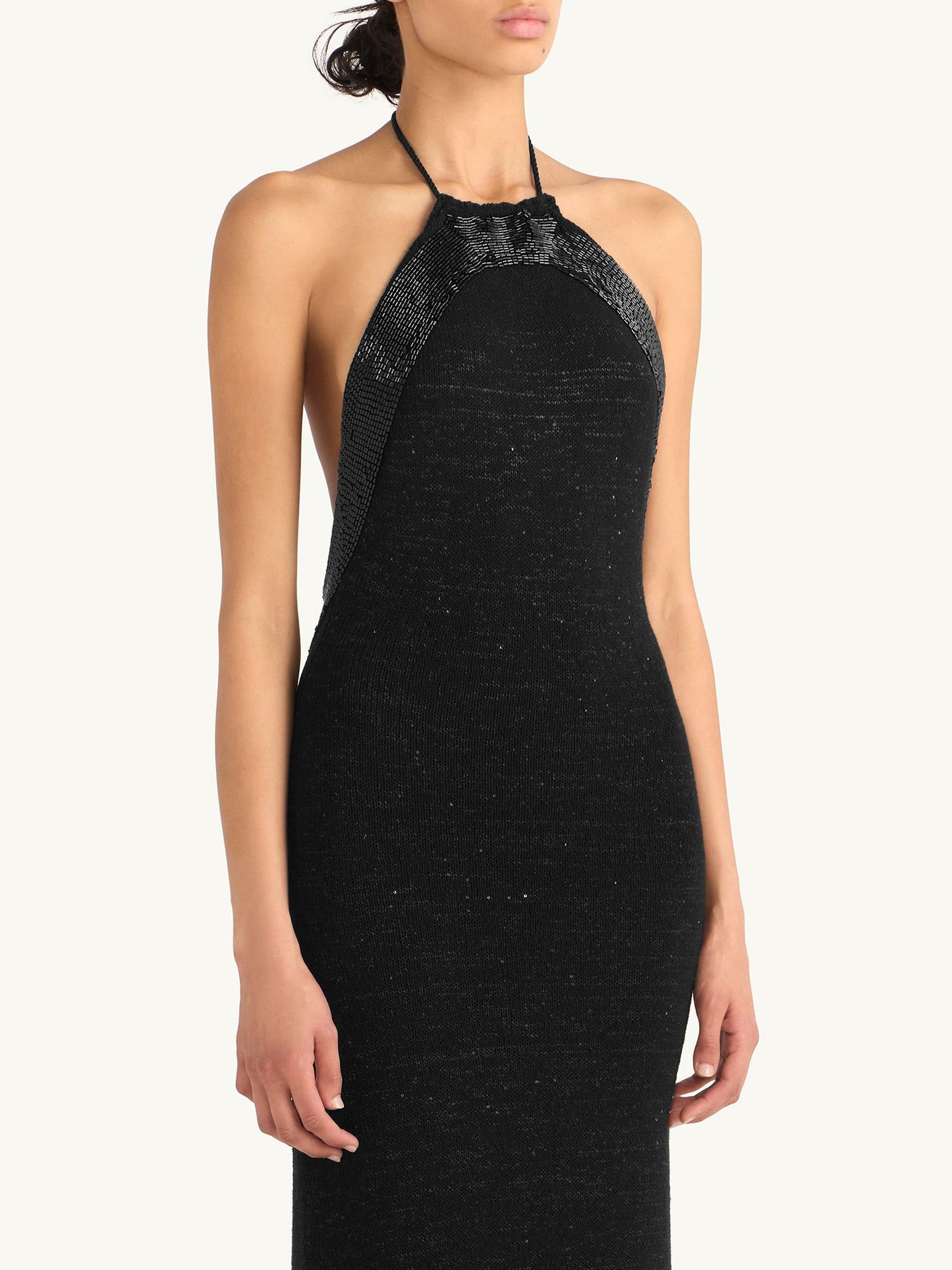 Katie Dress - Black Sequin