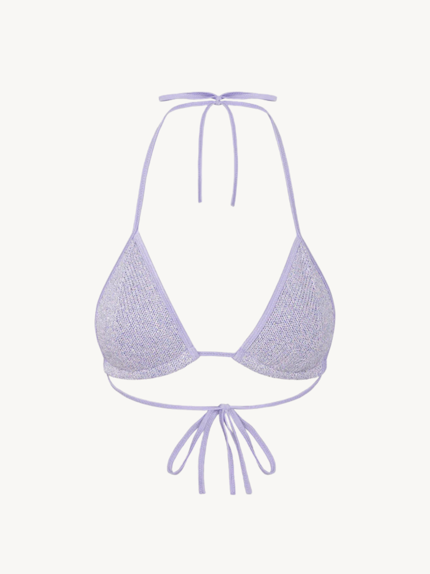 Lio Bikini Top - Lavender Sequin
