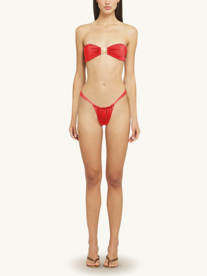 Frida Bikini Bottoms - Cherry Red