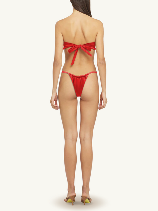 Frida Bikini Bottoms - Cherry Red