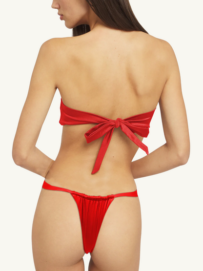 Frida Bikini Bottoms - Cherry Red