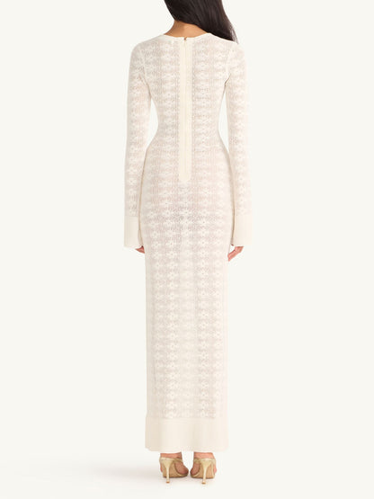 Miranda Long Sleeve Dress - Ivory