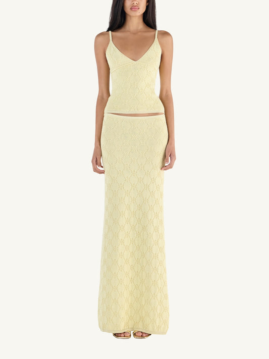 Pointelle Carolina Camisole - Lemon