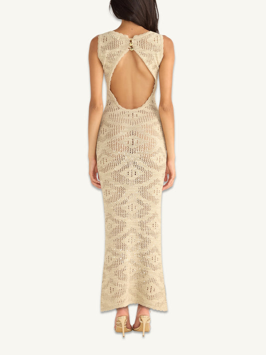 Eve Dress - Sand Shimmer