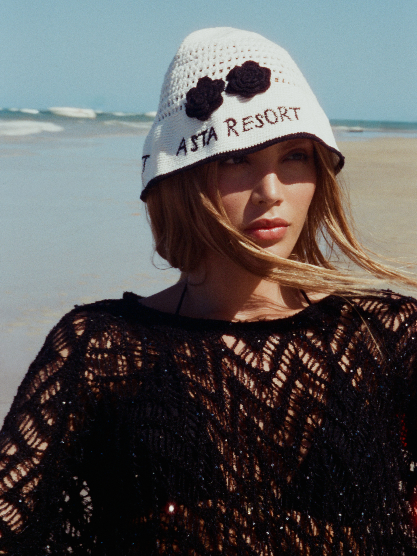 Alice Fringe Poncho - Black/Silver Sequin