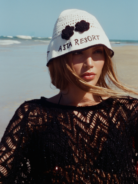 Alice Fringe Poncho - Black/Silver Sequin