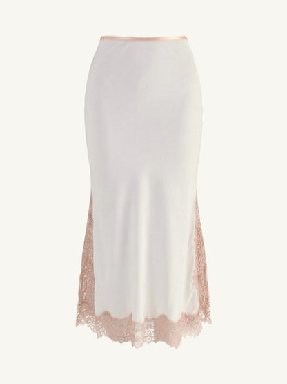 Nikolina Midi Skirt - Salt/Pink