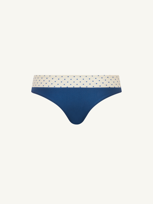 Lola Bikini Bottom - Navy Polka