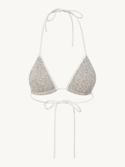 Lio Bikini Top Hazelnut Sequin