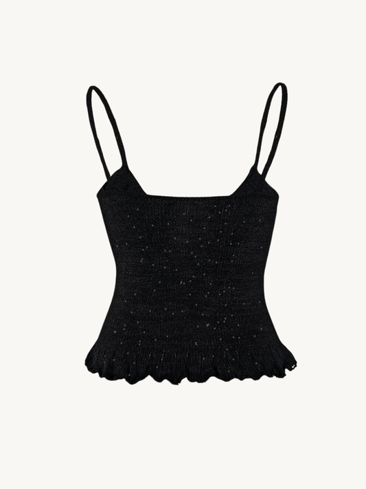 Michaela Camisole - Black Sequin