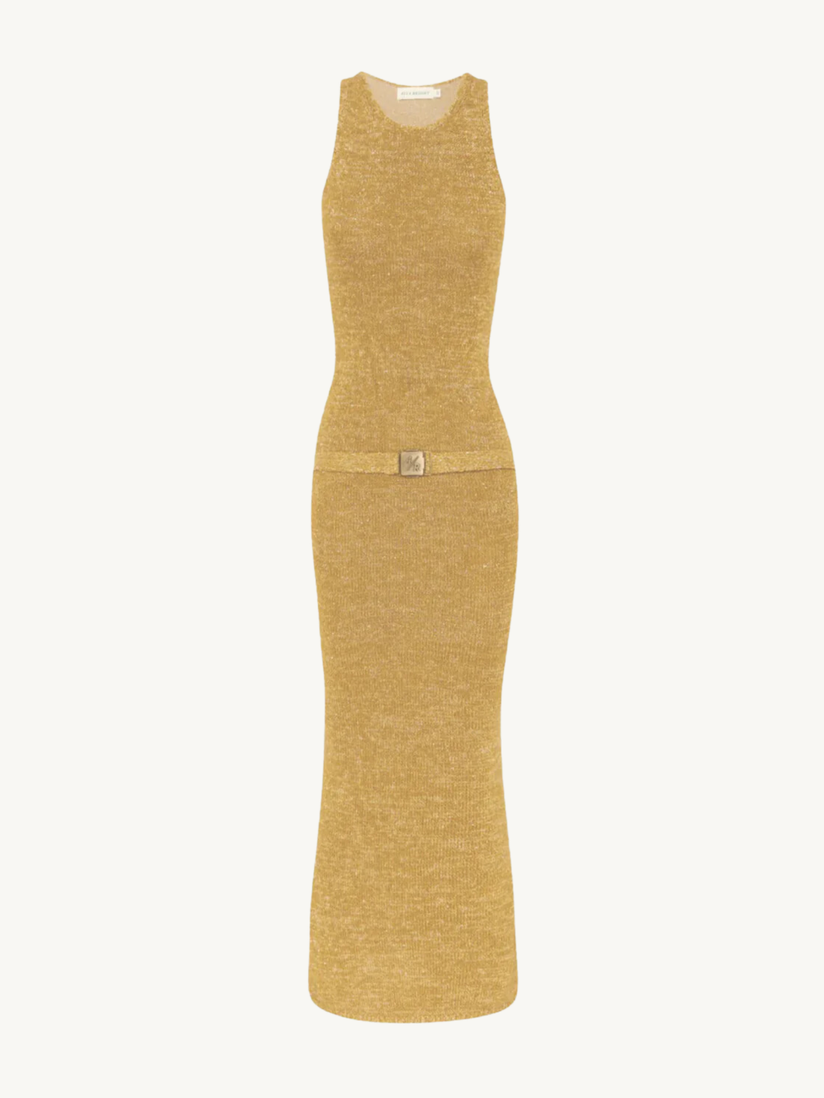 Natalia Belted Dress - Gold Sequin
