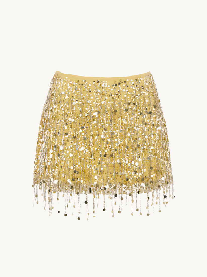 Yasmin Mustard Skirt Set