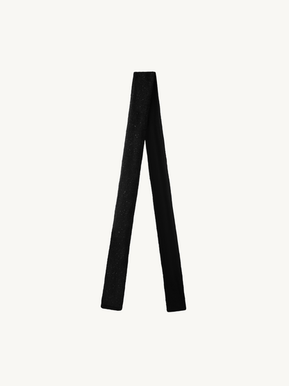 Natalia Skinny Scarf - Black Sequin