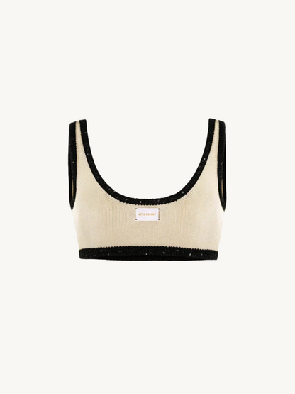 Naomi Contrast Bralette - Champagne
