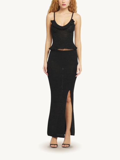 Michaela Camisole - Black Sequin