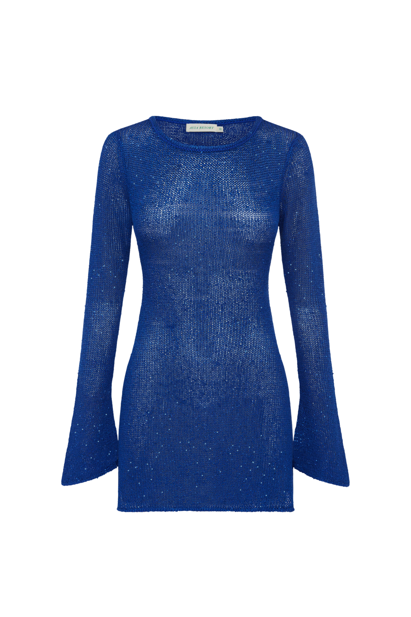 Maya Long Sleeve Mini Dress  - Midnight Sequin