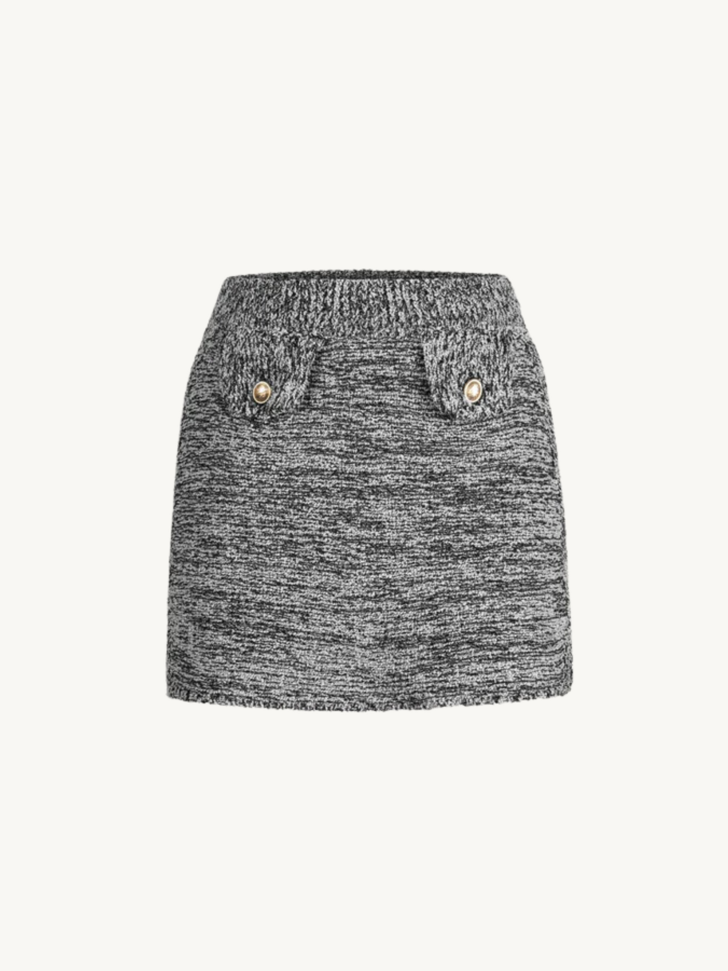 Morgan Mini Skirt - Black Melange