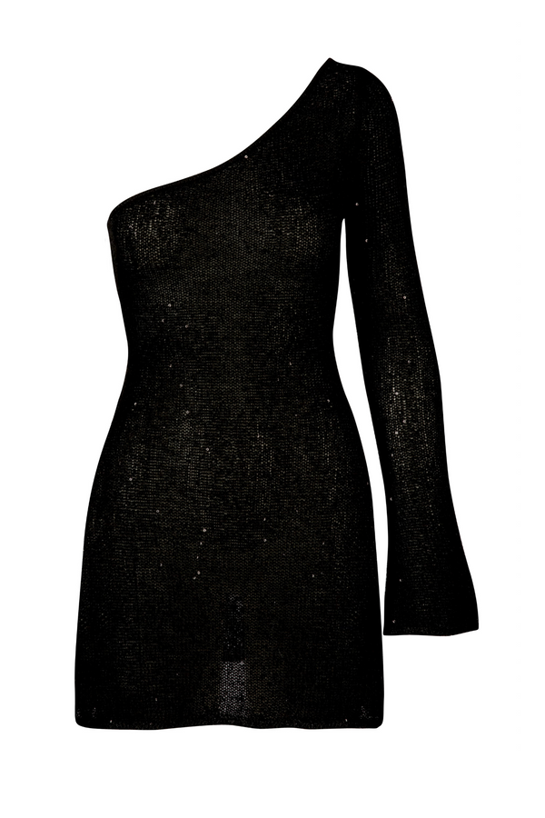 Maya Dress - Black Sequin