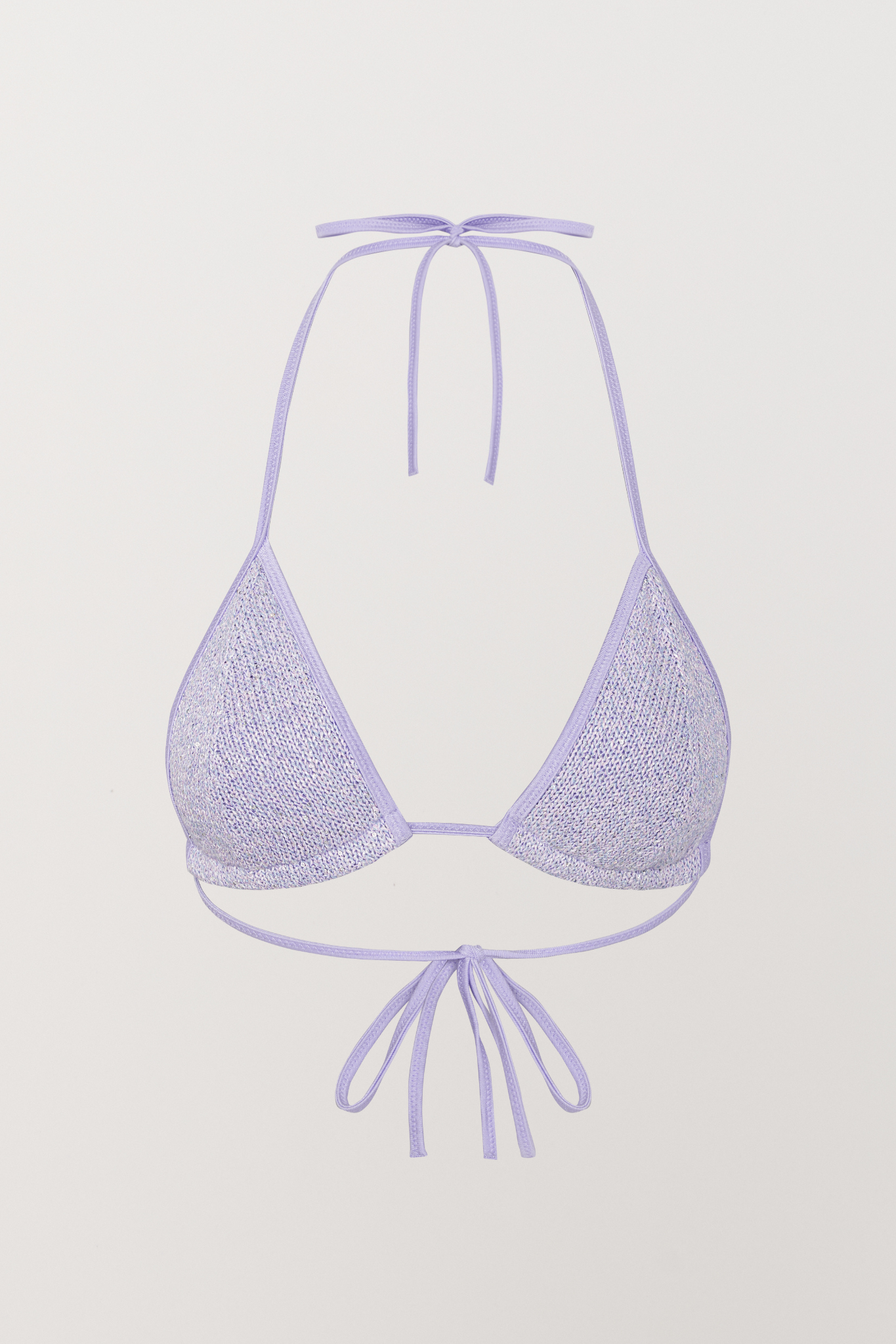 Lio Bikini Top - Lavender Sequin