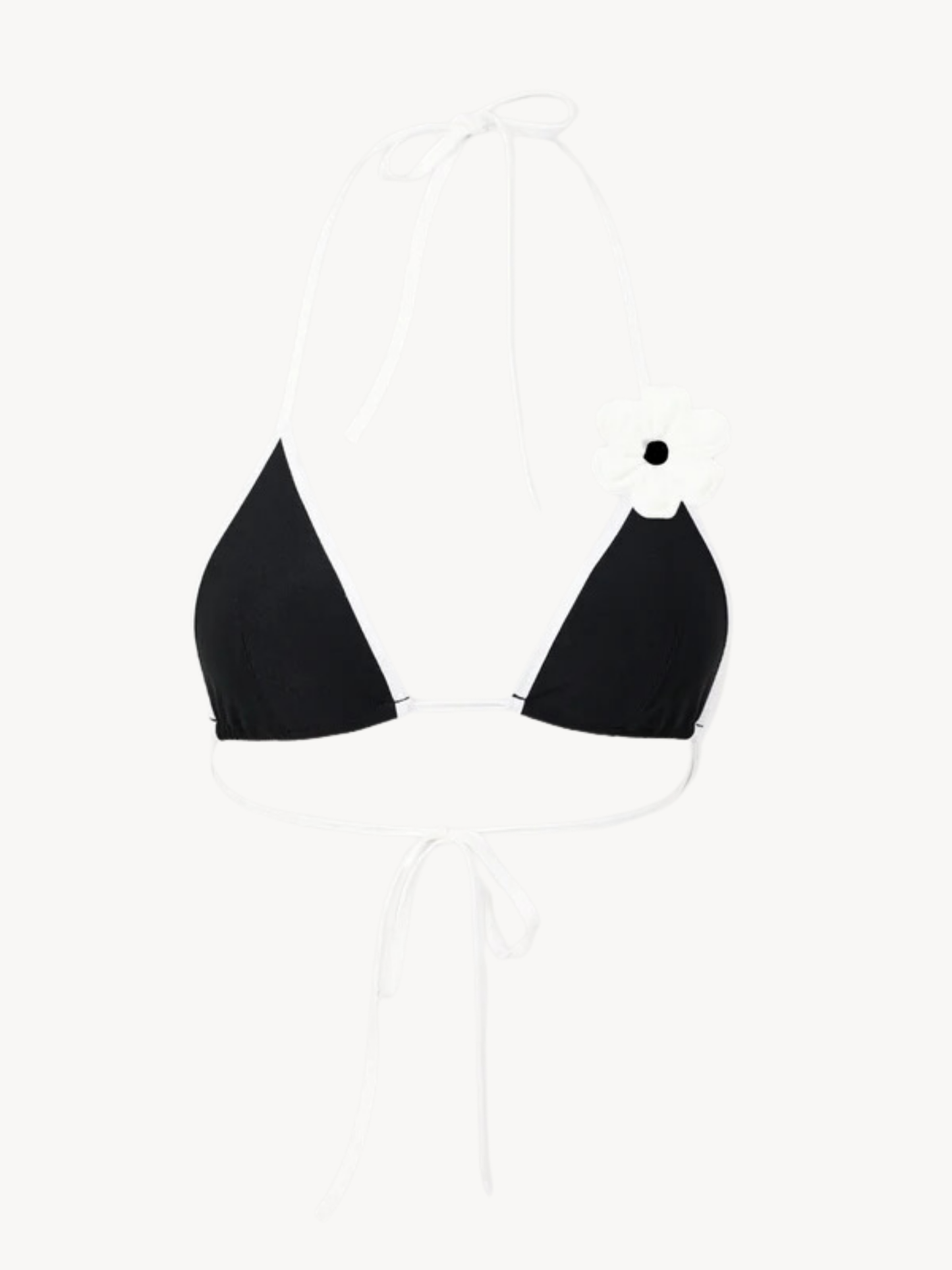 Ava Tri Bikini Top - Black