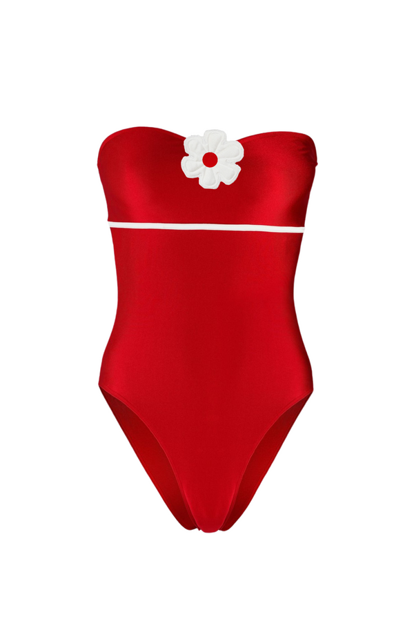 Laure Strapless Swimsuit - Rossa