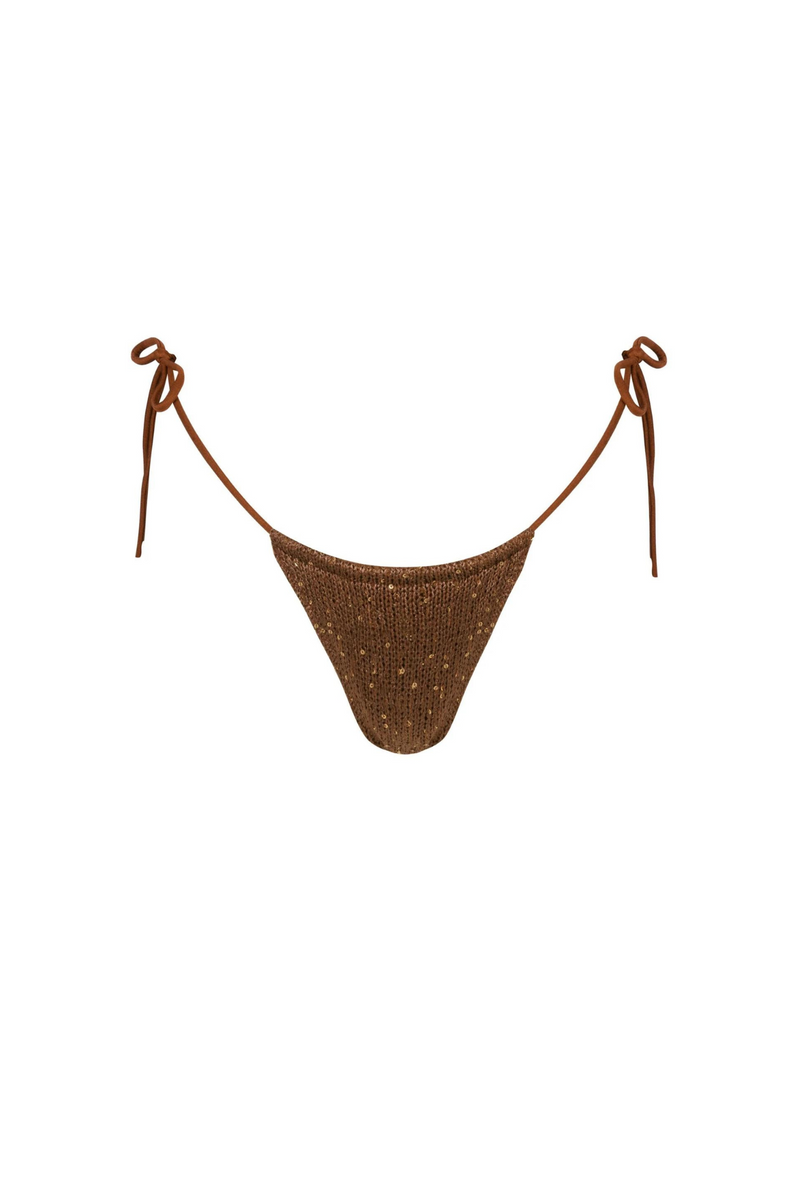 Lio Bikini Bottom - Cocoa Sequin