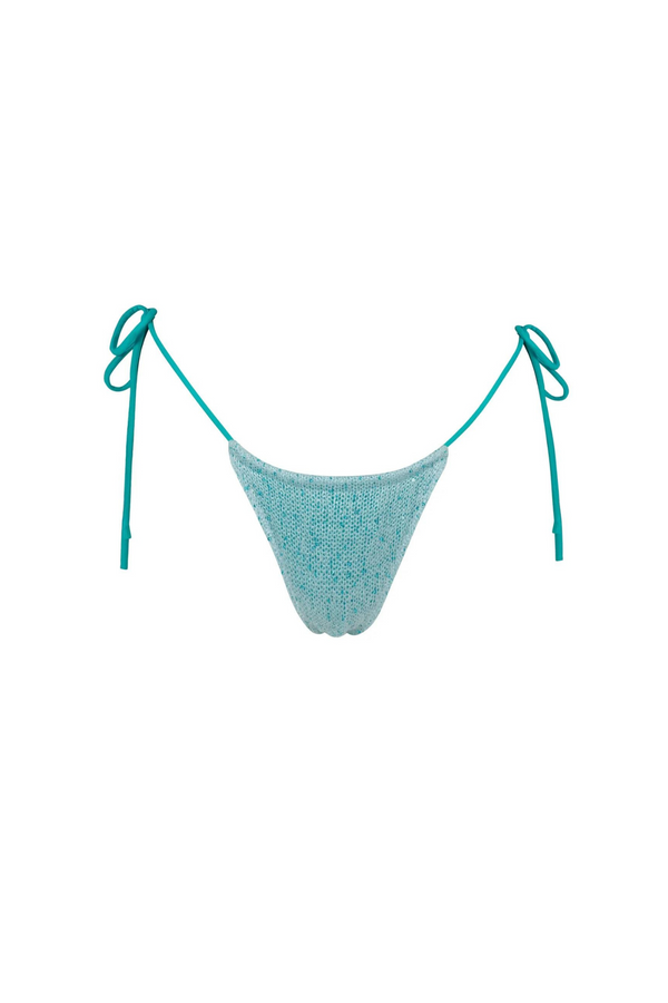 Lio Bikini Bottom - Aqua Sequin