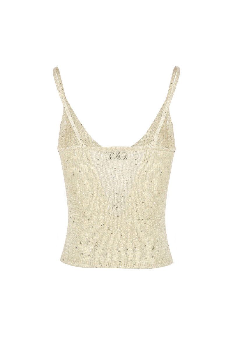 Carolina Camisole - Ivory Sequin